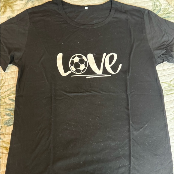 Tops - Black Love Soccer T-Shirt
